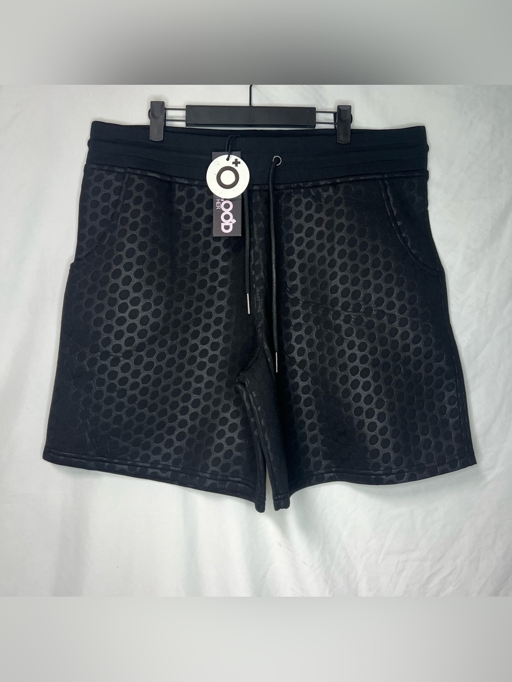 Blood Brother Nimda Quilted Shorts Mens XXL Black NWT